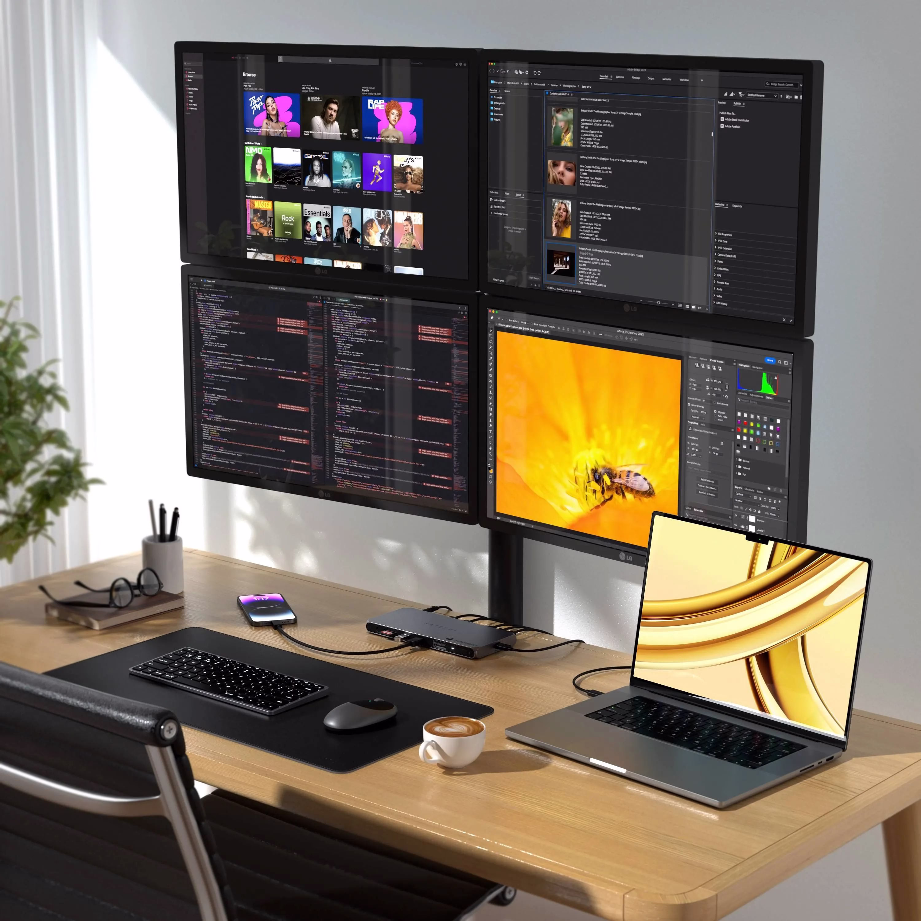Хаб Адаптер Satechi Thunderbolt 4 Docking Station with DisplayLink Space Gray - 4